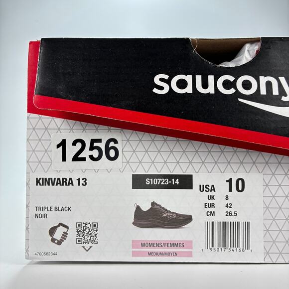 Saucony Kinvara 13 Triple Black Lightweight Running Shoes S10723-14 Womens Sz 10 - Picture 8 of 8